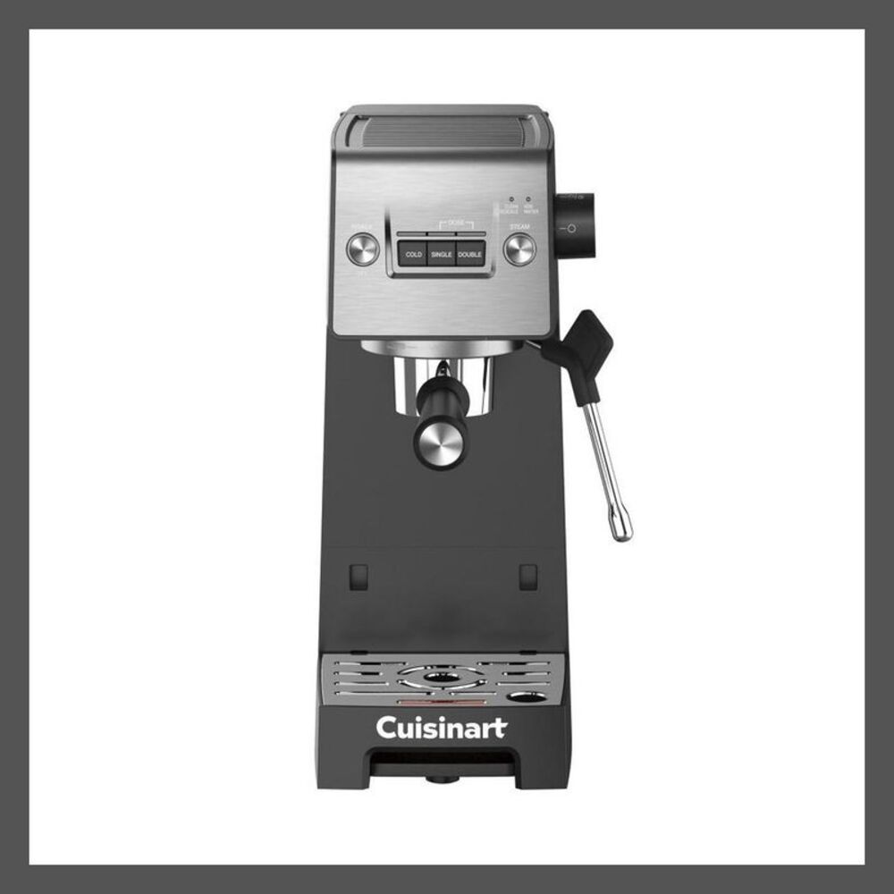 Cuisinart -  Slim Espresso Machine - 15-Bar Compact E Gray